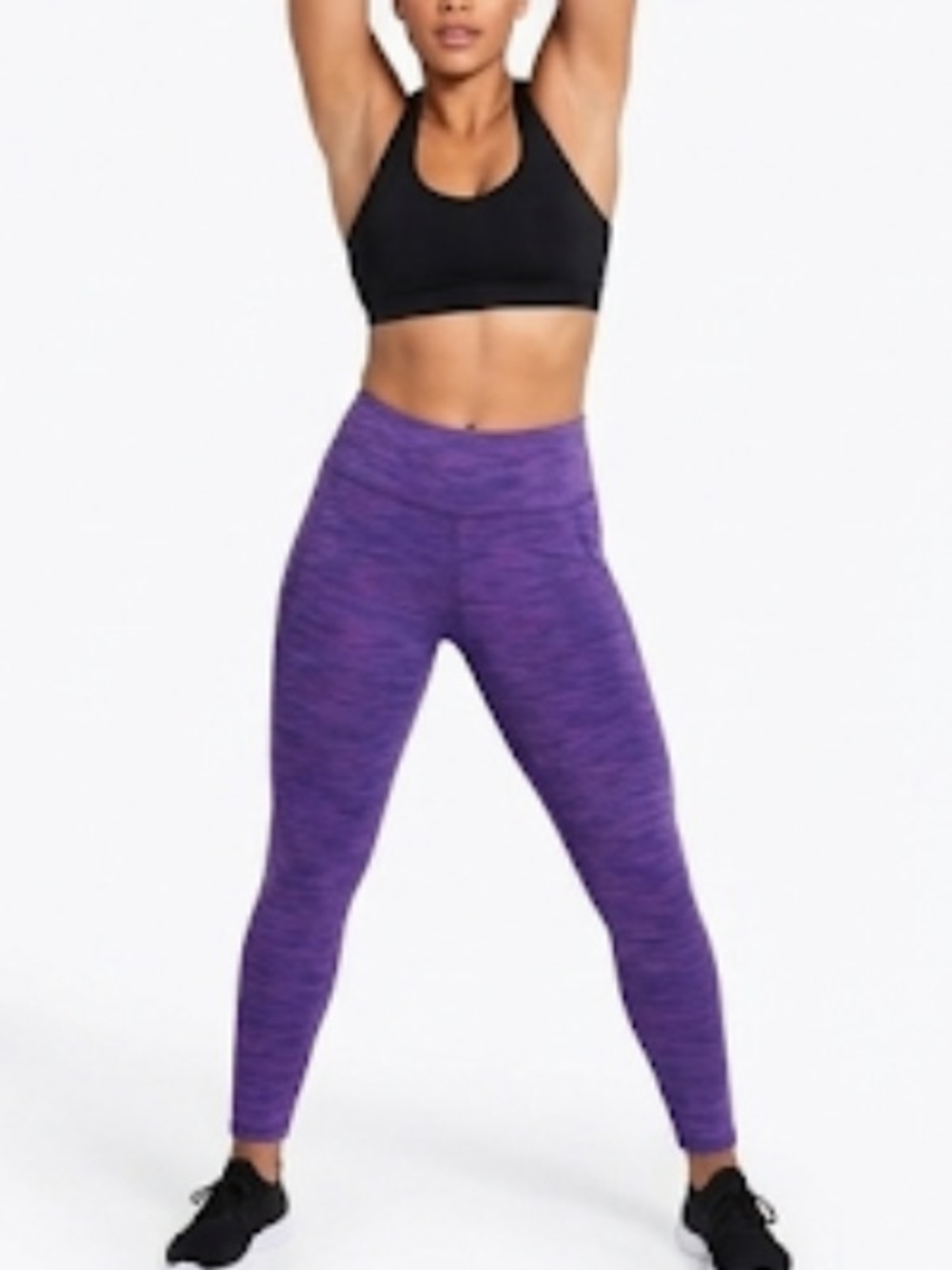 Tuff Athletics Women Purple Leggings Size M